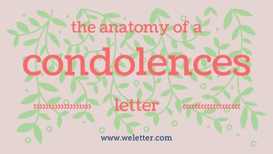 Condolences Letter